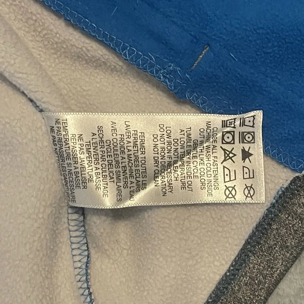 Elevate Subaru Fleece Track Jacket Blue Gray Full Zip Size L